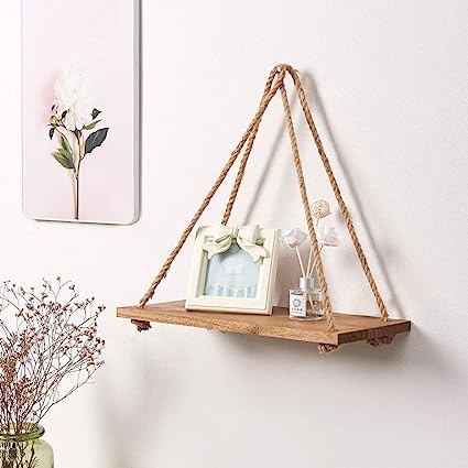 Set of 3 Wood Wall Hanging Shelf