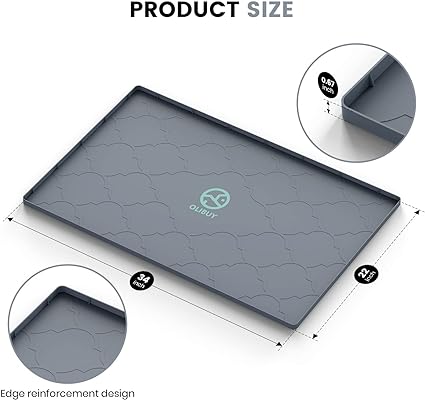 34" x 22"  Waterproof Under Sink Mat