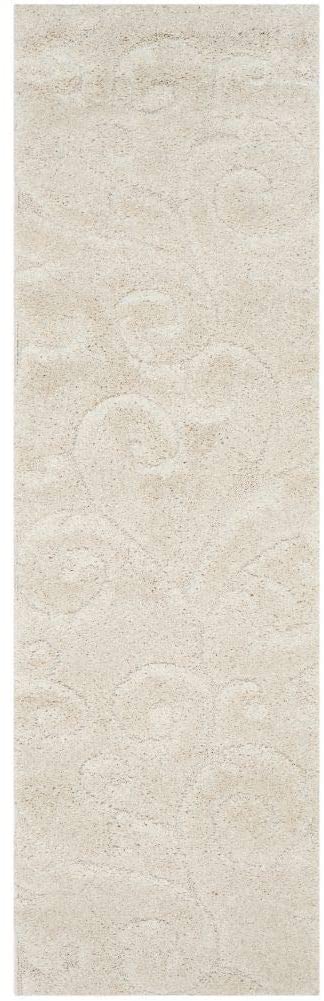 Premium Swirl Thick Plush Cream/Cream Soft Area Shag Rug