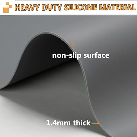 Silicone Resistant Countertop Protector Washable  Nonstick Silicone Craft Mat, 36"x 23.6"