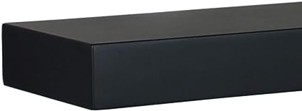 Stockholm Maine Floating Wall Shelf - Black, 12"