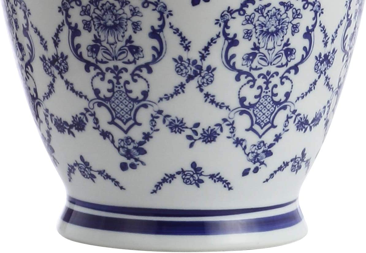 Juliana 26.25" Chinoiserie Ceramic LED Lamp  Blue/White