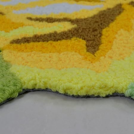 Yellow Flower Floor Mat Modern Rustic Carpet Washable Doormat Farmhouse Decor