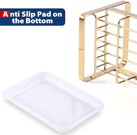 304 Stainless Steel Kitchen Soap Dispenser Caddy Organizer,