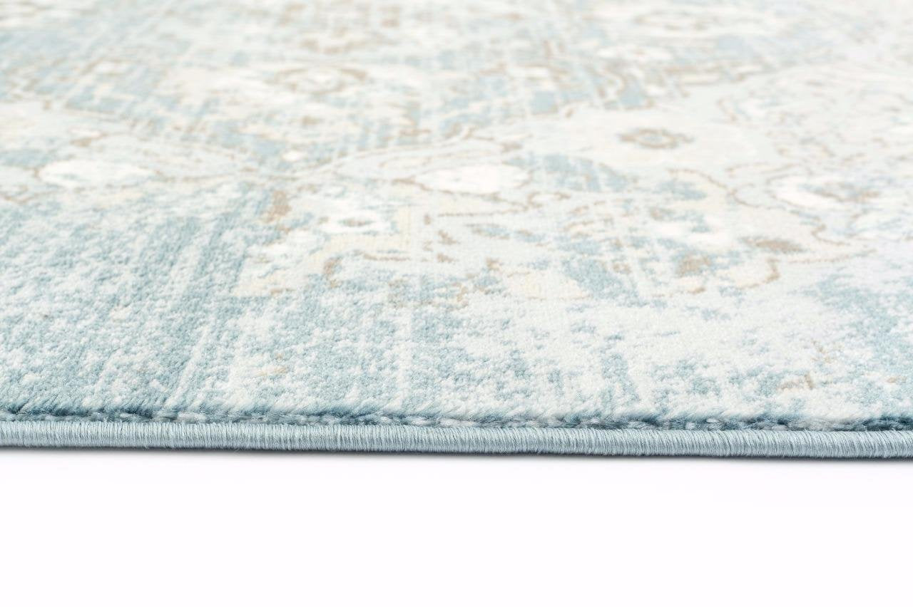 Persian Distressed Blue Soft Area Rugs