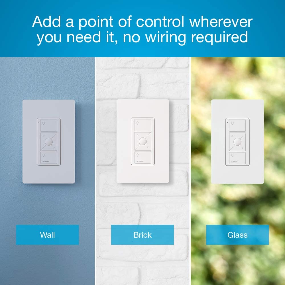 Pico Smart Remote Control for Caséta Smart Dimmer Switch | PJ2-3BRL-WH-L01R | White