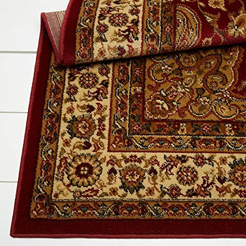 Traditional Red Soft Area Rug