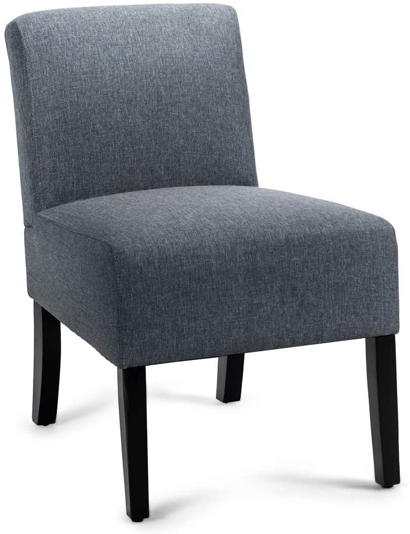 Fabric Accent Chair, Contemporary Leisure Side w/Thick Sponge Cushion