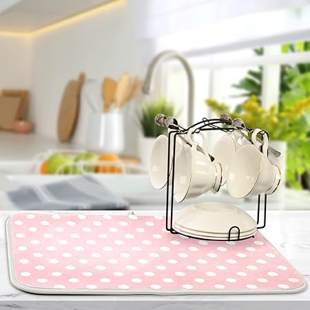 Absorbent Microfiber Protector for Kitchen Countertops 16 X 18 Inch Natural Fresh Fruits Dry Dishes Pads Tableware Mats