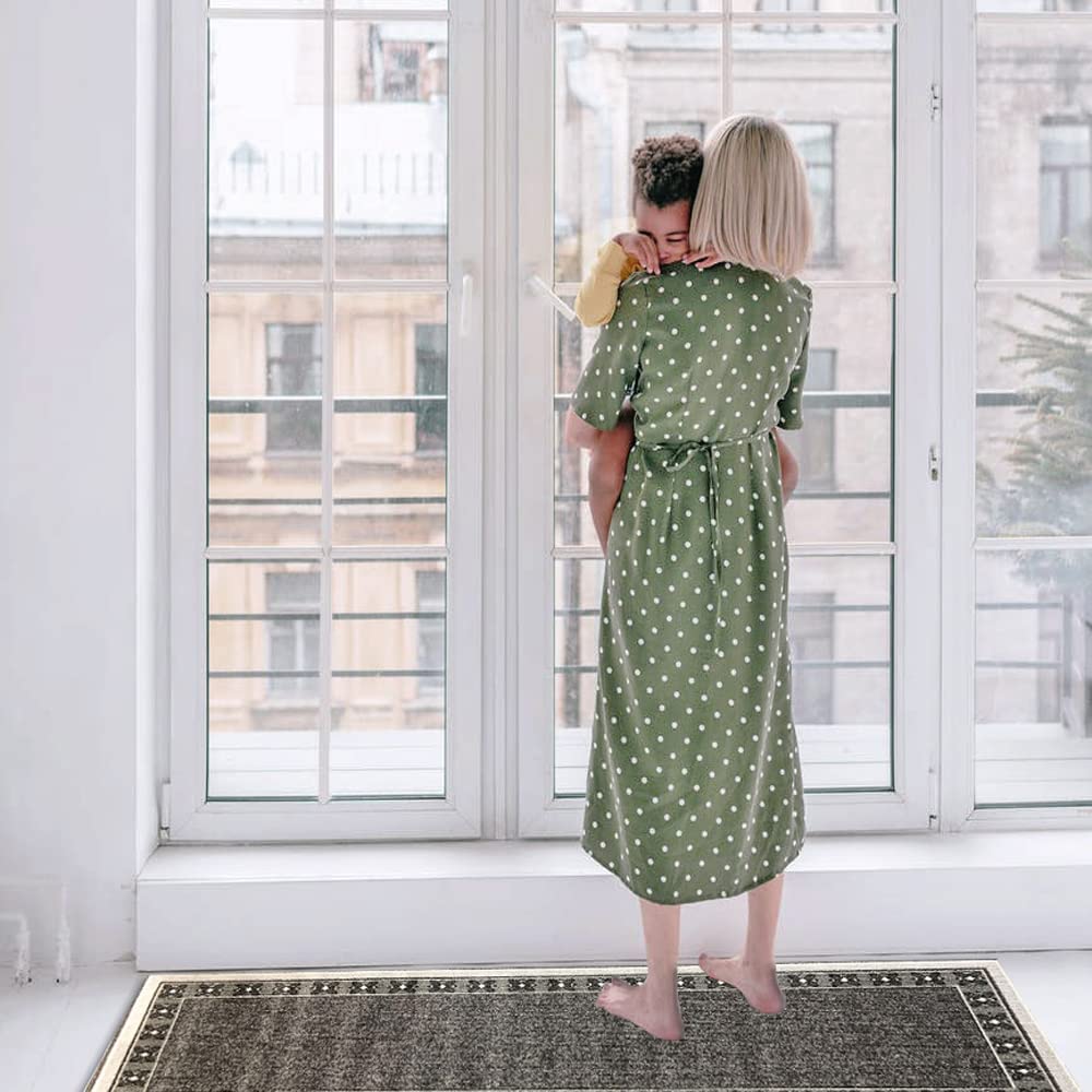 Non Slip Rubber Back Kitchen Rug Anti Slip Stair Treads (Emy-BGE, Runner (20"x59"))