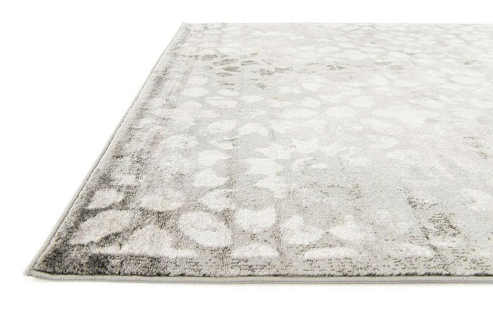Vintage Gray/Grey Ivory Area Rug