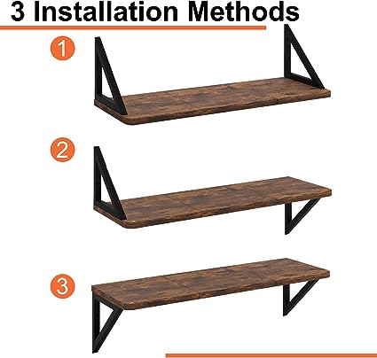 24 inch Floating Shelves Wall Storage Décor, Set of 2