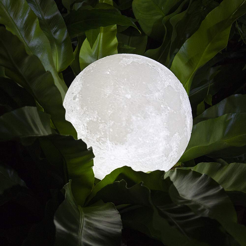 Decorative Moon Light Lamp with Time Setting and Stand 3D Print LED 16 Colors