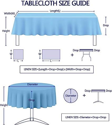 Solid Color Tassel Tablecloth - Cotton Linen Round Table Cover - Linen