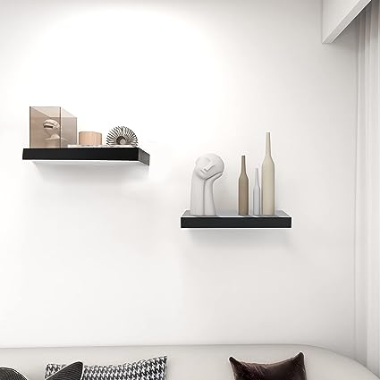 Floating Shelves for Wall 2PCS- (Black)