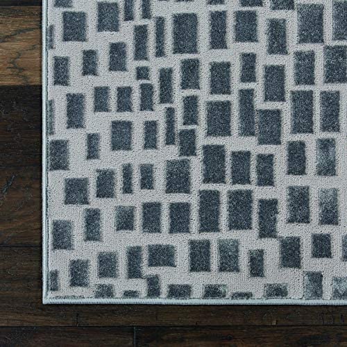 Urban Chic Grey Mid-century Area Rug