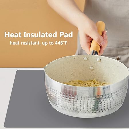 Large Silicone Countertop Protector 25" by 17", Nonskid Heat Resistant Desk Saver Pad, Multipurpose Mat,