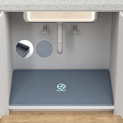 34" x 22"  Waterproof Under Sink Mat