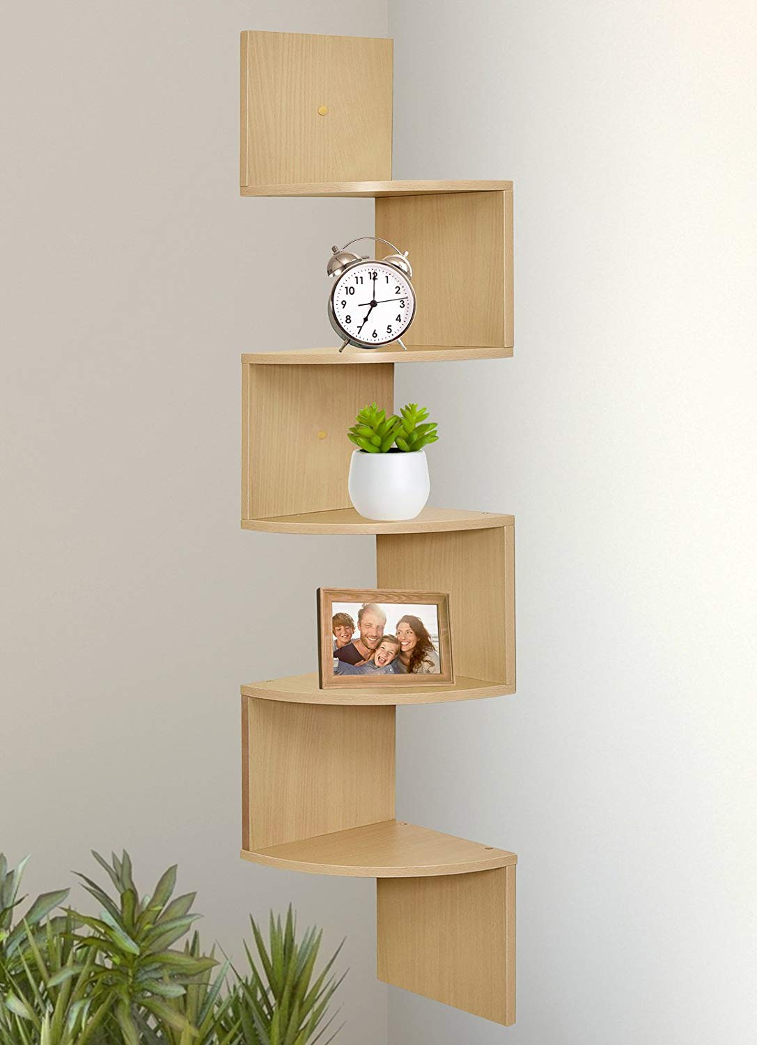 5 Tier Wall Mount Corner Shelves