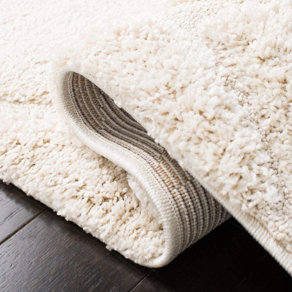 Premium Swirl Thick Plush Cream/Cream Soft Area Shag Rug