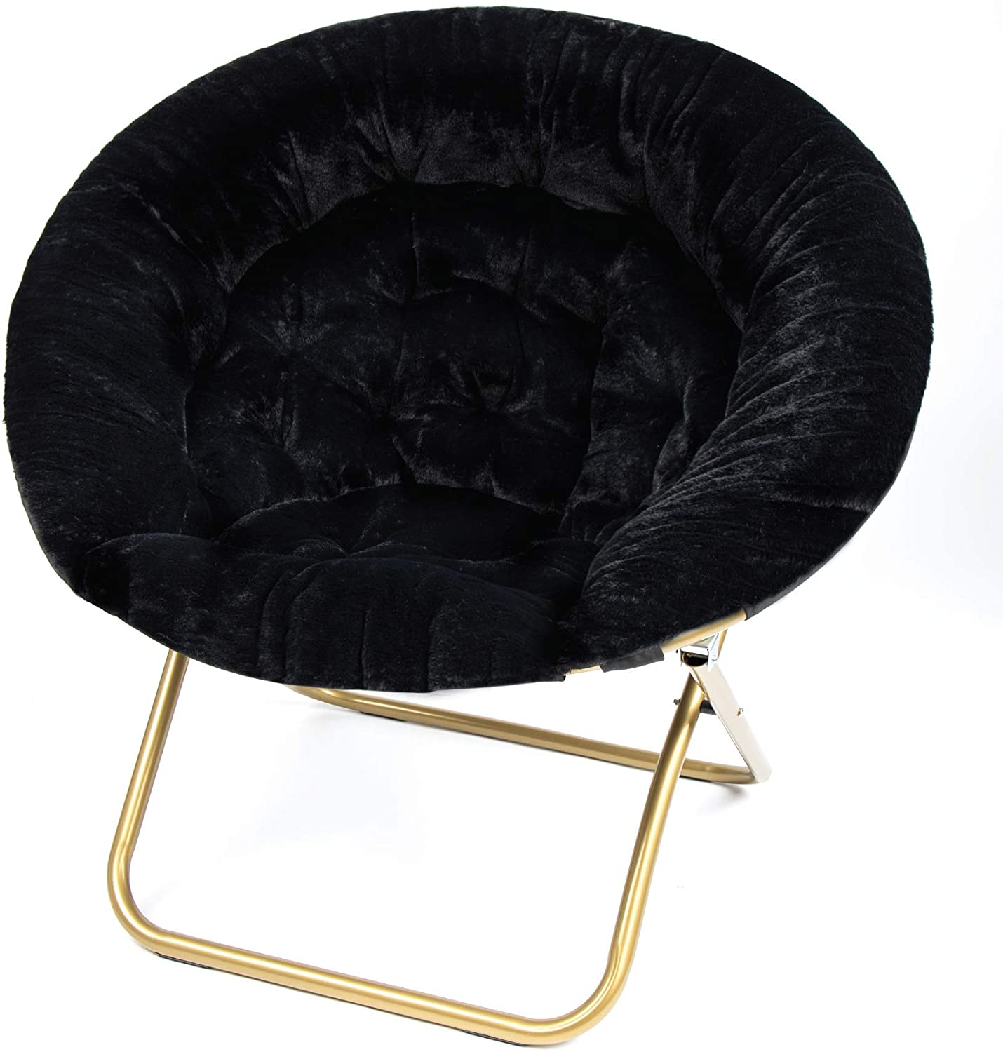 Cozy Faux Fur Saucer Chair for Bedroom/X-Large