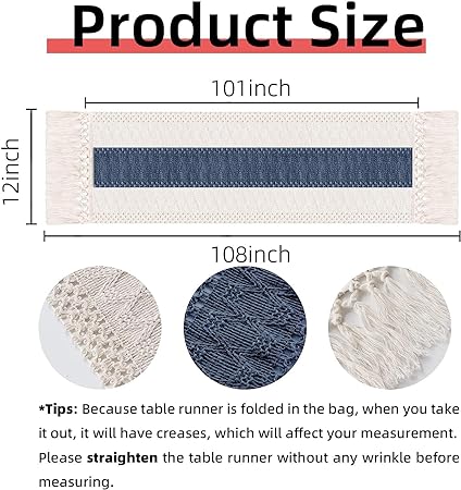 Set of 4, Macrame Table Decor