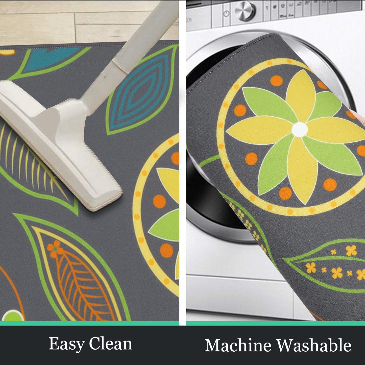 Boho Sets 3 Piece Washable Kitchen Rug