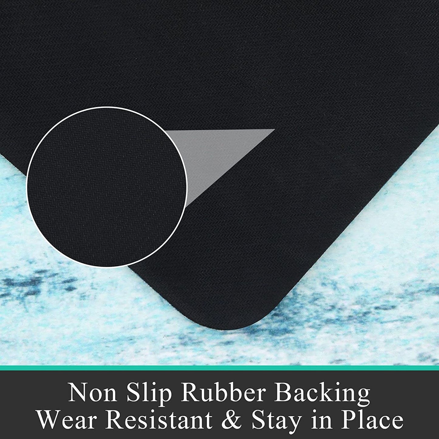 Sets 3 Farmhouse Non Skid Washable Cushioned Area Waterproof Rug