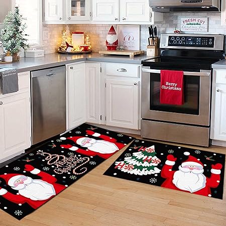 Green Monster Non Slip Christmas Kitchen Decoration, Set of 2