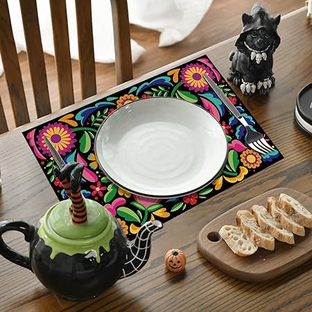 50 Pack, 10x14 Inch Seasonal Thanksgiving Disposable Place Mat for Party Dining Decoration