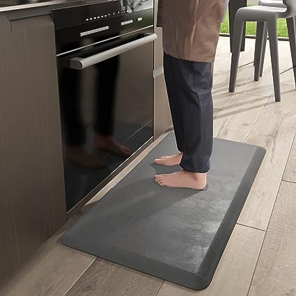 Anti Fatigue Floor Comfort Mat 3/4 Inch Thick 24" 70" Perfect for Standing Desks, Kitchen Sink, Stove, Dishwasher, Countertop, Office or Garage, Beige