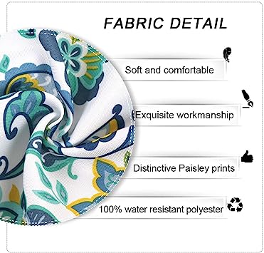 Medallion Outdoor Tablecloth with Umbrella Hole - Water Resistant Spillproof Table Cover (Zippered - 60" x 60" Square, Light Green)