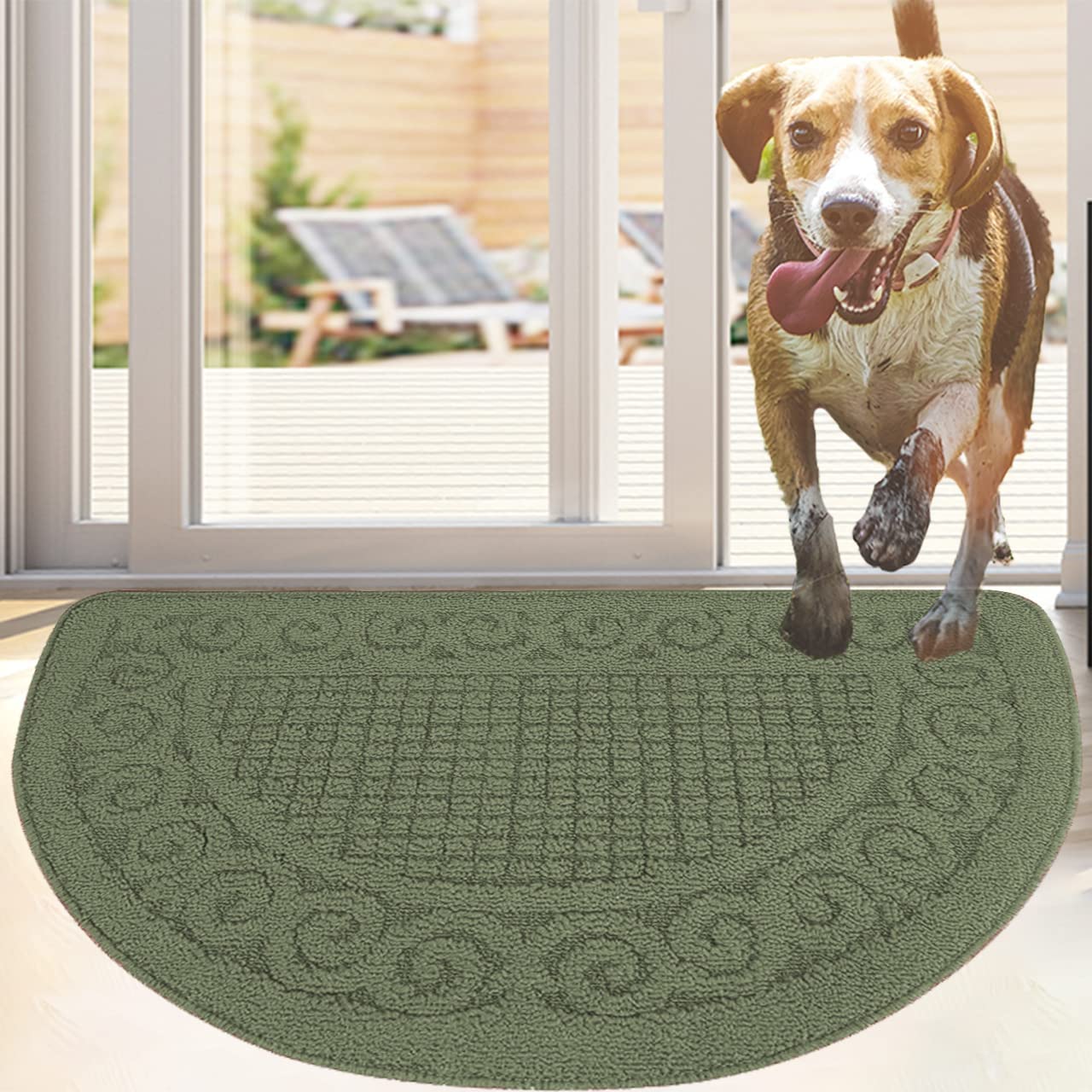 Half Round Indoor Mat 18"X30"