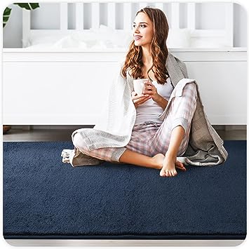 1.7x4 Feet Bedside Rugs Floor Rugs for Bedroom, Machine Washable Extra Soft Comfortable Carpet for Bedroom, Non-Slip Small Area Rug for Kids Puppy Home Decor Aesthetic, Beige