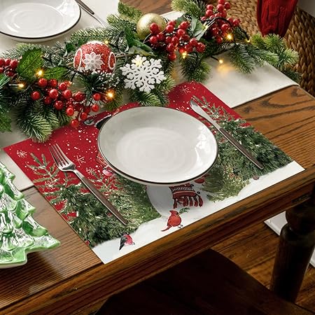 50 Pack, 10x14 Inch Seasonal Thanksgiving Disposable Place Mat for Party Dining Decoration