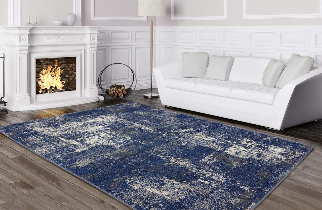 Tower Hill Abstract Blue Area Rug