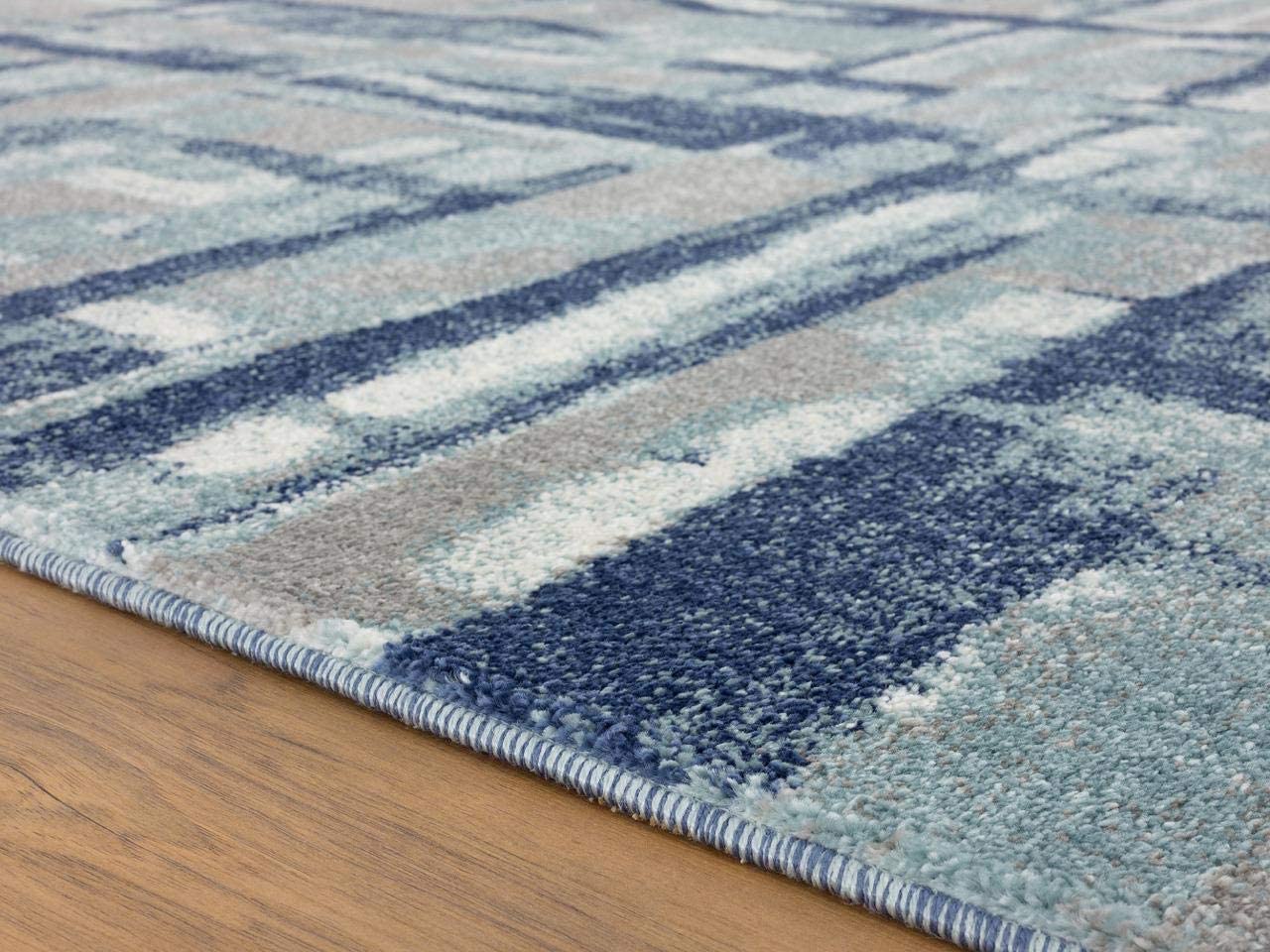 Tower Hill Abstract Blue Soft Area Rug