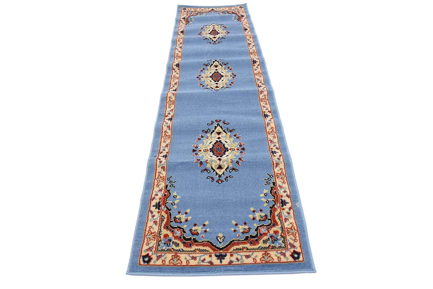 Traditional Light Blue Soft Area Rug