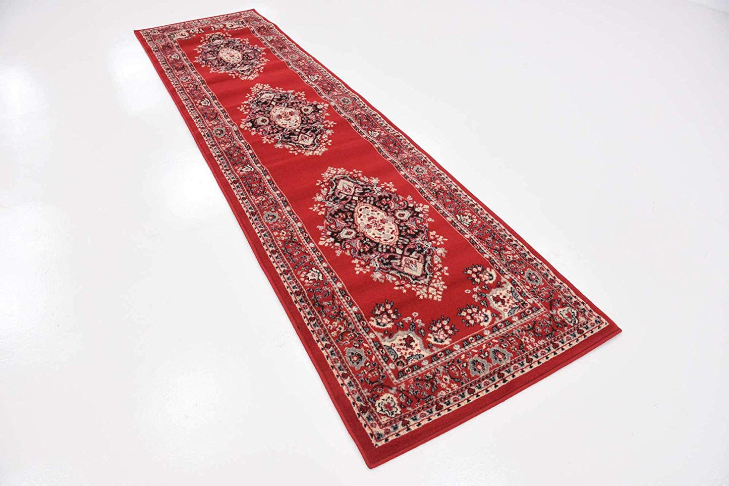 Traditional Red Soft Area Rug