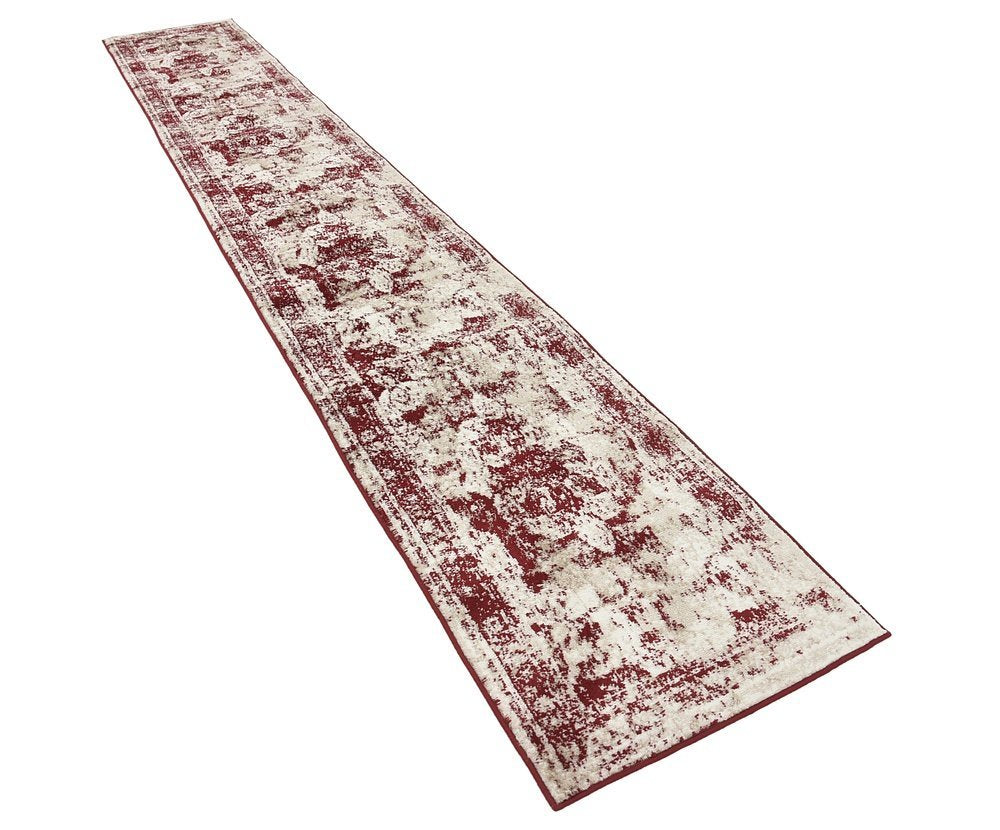 Vintage Distressed Burgundy Area Rugs