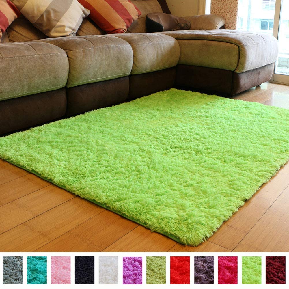 Velvet Indoor Fluffy Extra Comfy Soft Shag Area Rug