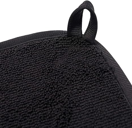 Absorbent Sink Drain Mats with Microfiber,16"x18”,2 Pack Black