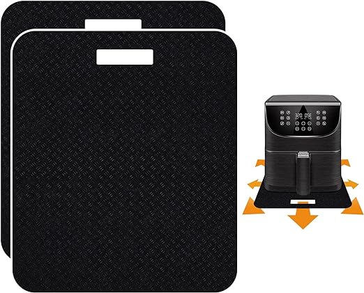 Heat Resistant Mat for Air Fryer with Sliding Function, Compatible with Cosori Air Fryer 5 QT 5.8 Qt, 2 Pcs 12 * 14