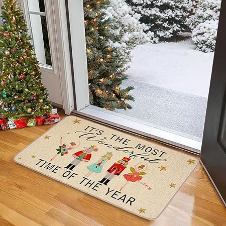 Non Skid Washable Black and White Boho Kitchen Rug Sets of 2, 17x29 and 17x47 Inch