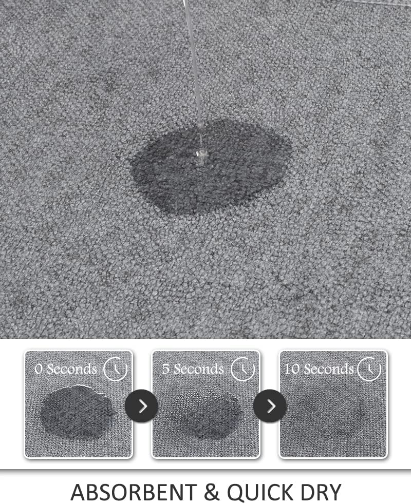 Rubber Backing Non Skid Quick Dry Washable Kitchen Rugs