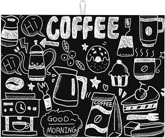 Bird Dish Drying Mat, Absorbent Microfiber Reversible Mats for Kitchen Counter, 16x18 Inch