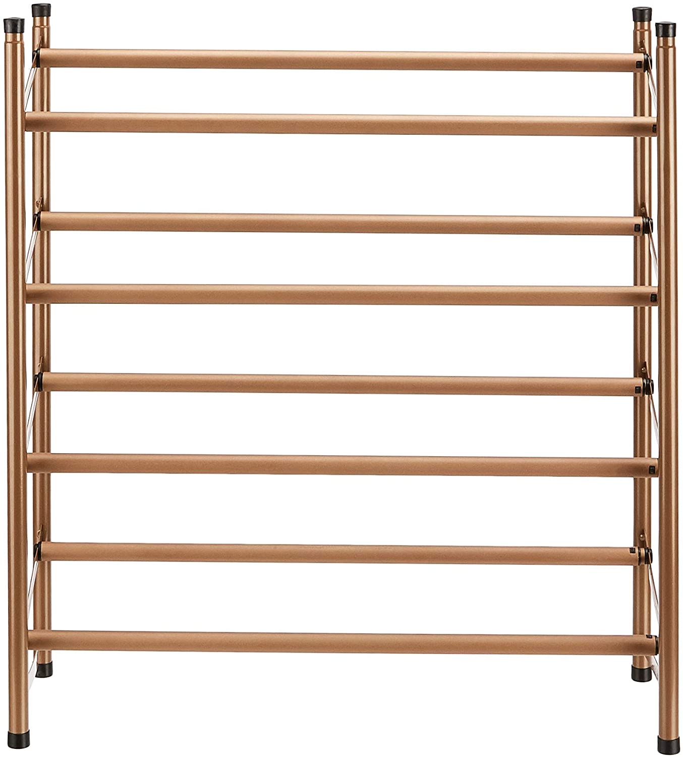Easy Assemble Shoe Rack - 4-Tier, Rose Gold
