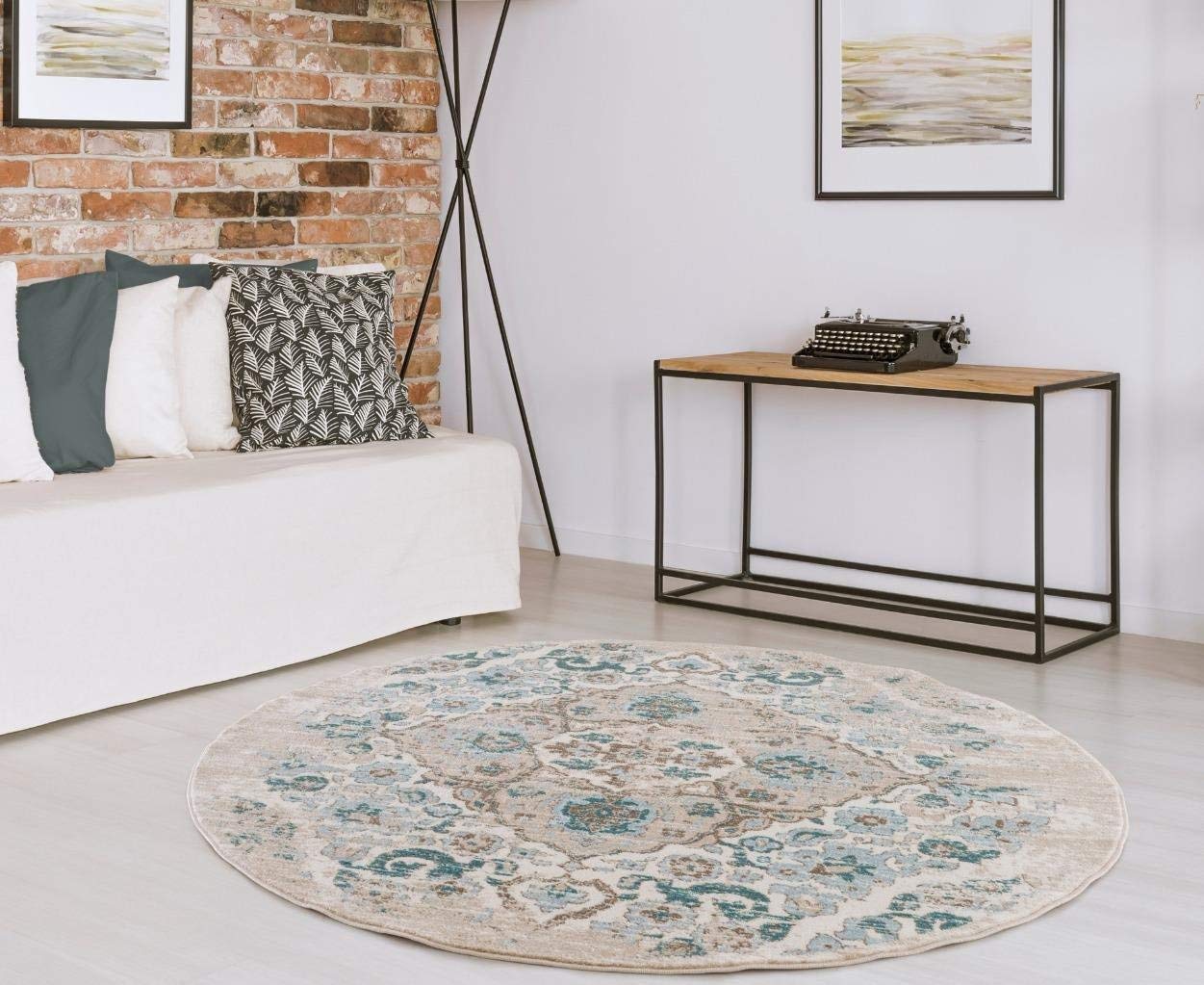 Persian Distressed Ivory Area Rugs