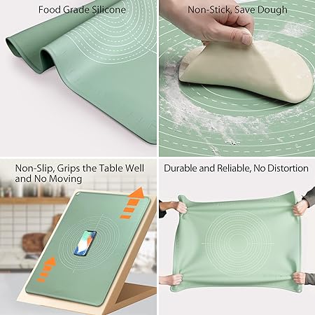 Silicone Extra Large Non-stick Baking Mat With High Edge, (20"X28")