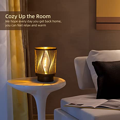 Battery Powered Table Lamps Timer,Battery Operated Lamp with LED Bulb